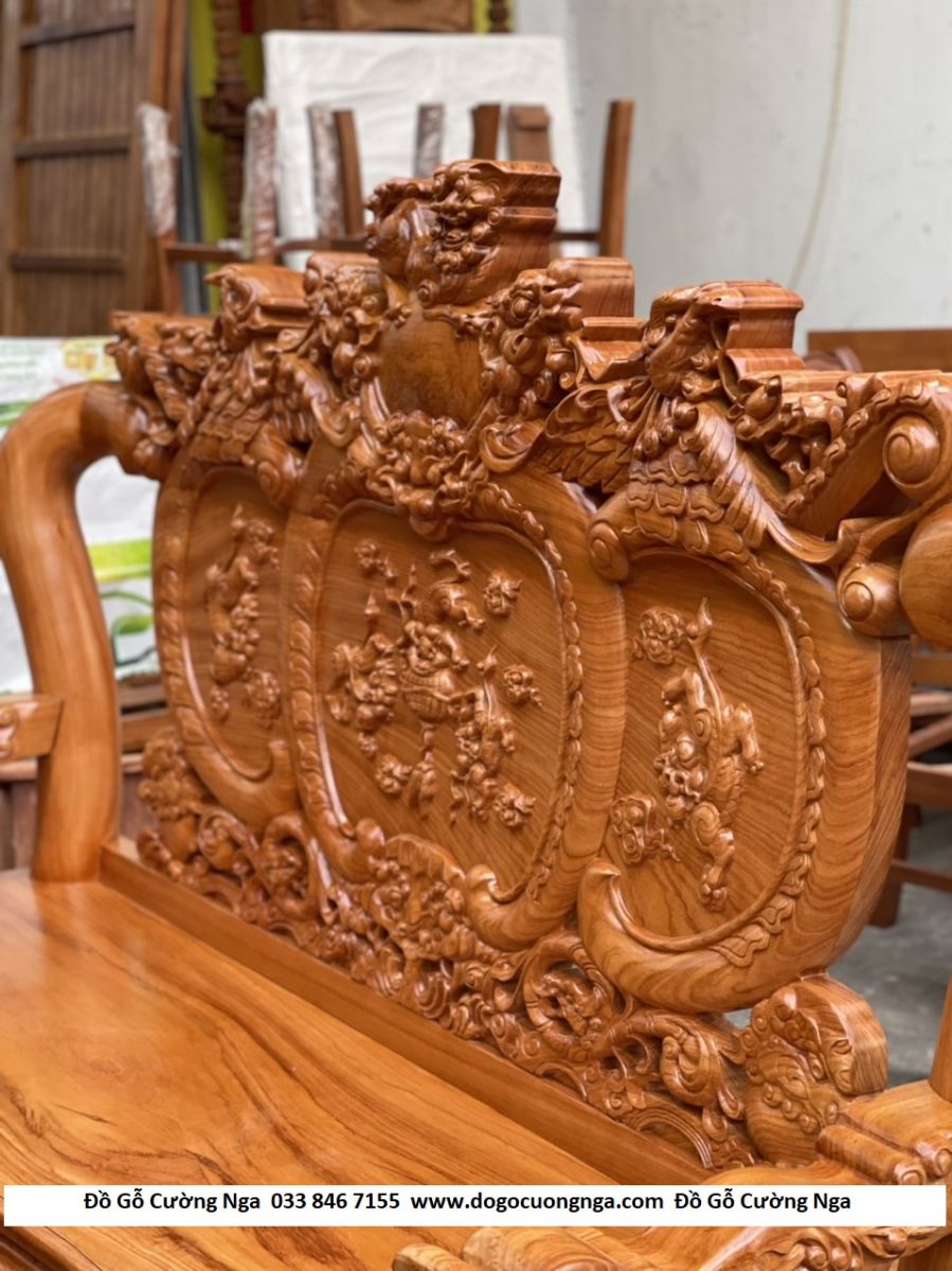 salon gỗ gõ đỏ
