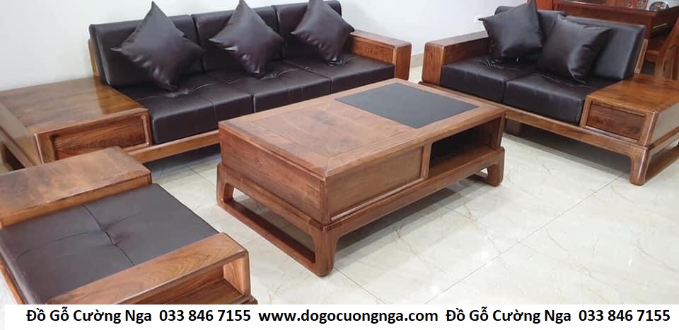 Sofa gỗ Sồi Nga đẹp ở Quận 12