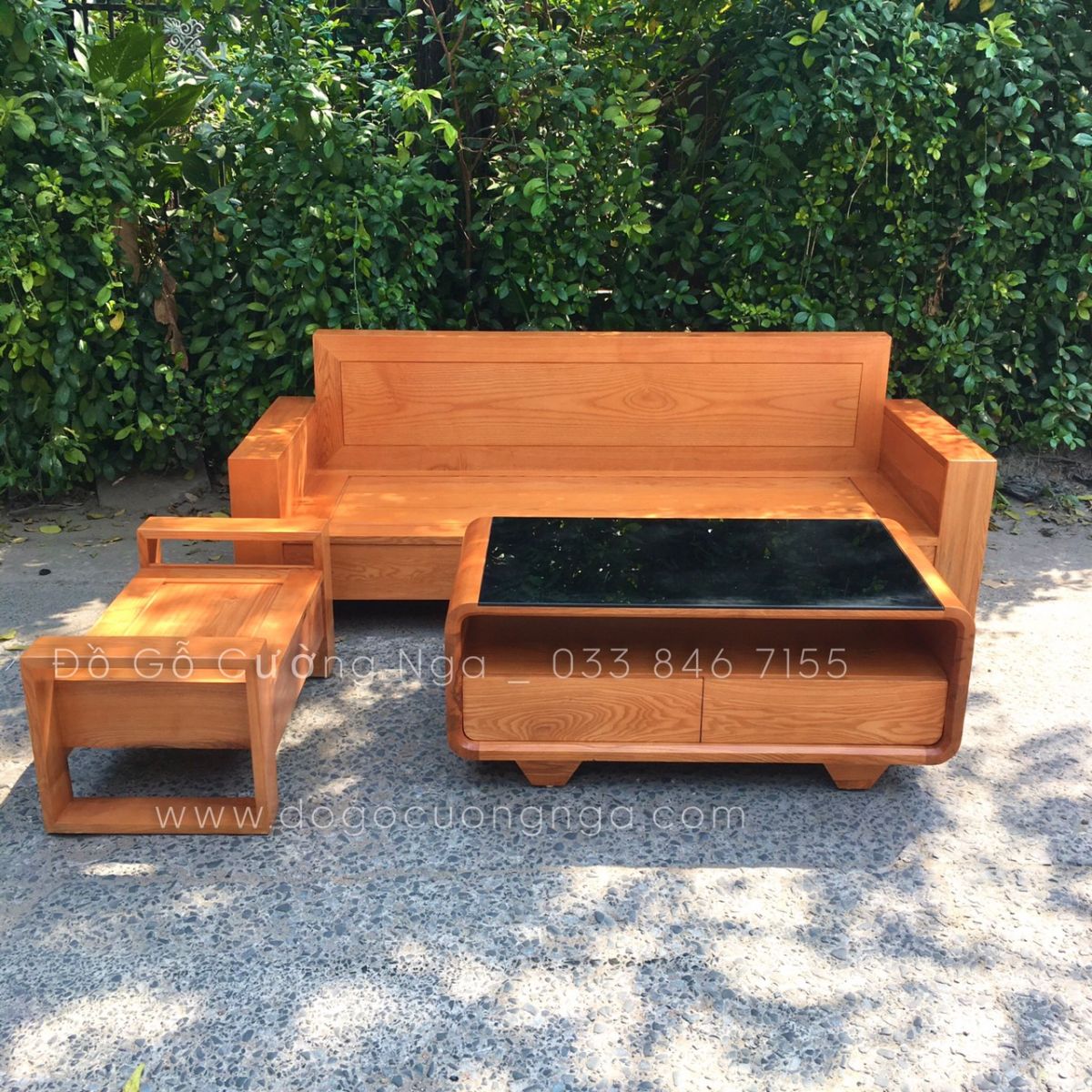 ghế sofa gỗ sồi đẹp