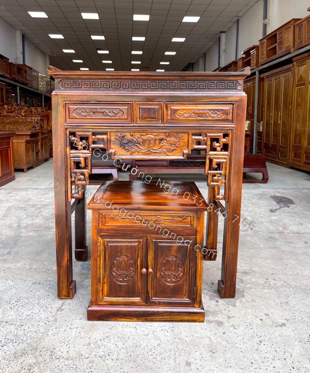 bàn thờ gỗ muồng