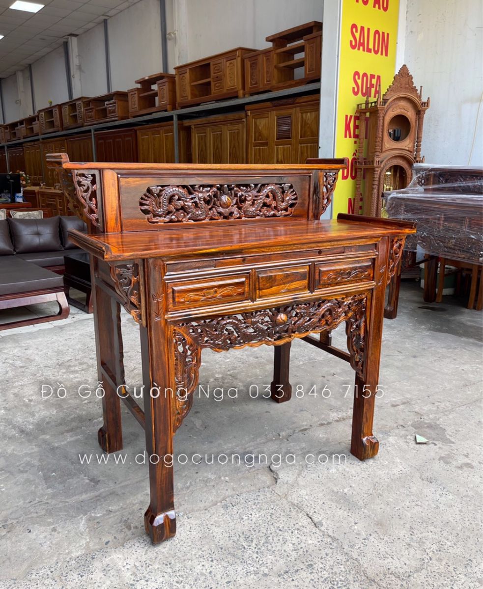bàn thờ gỗ muồng