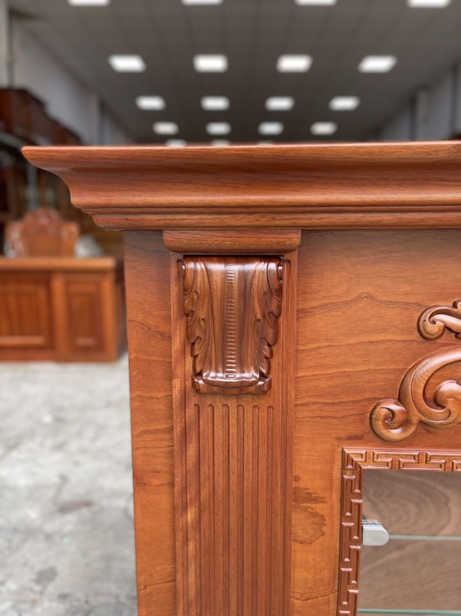 lò sưởi gỗ xoan đào