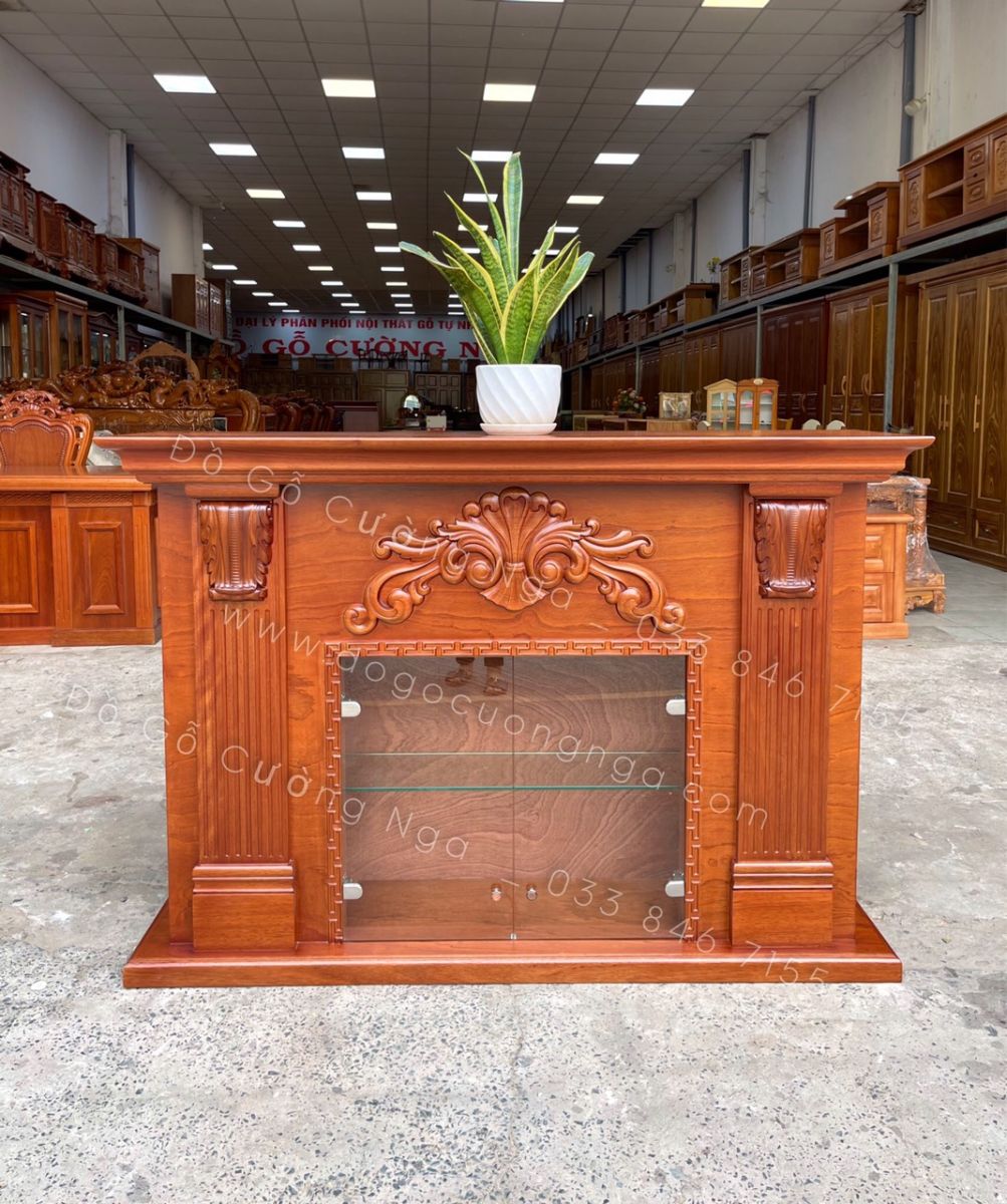 lò sưởi gỗ trang trí