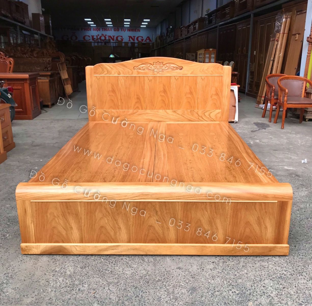 giường ngủ gỗ gõ đỏ