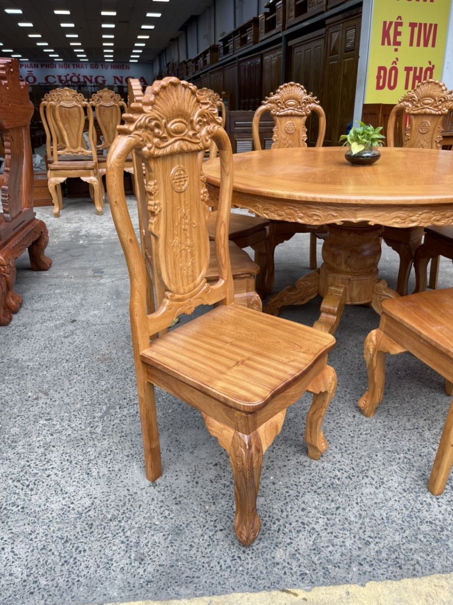 ghế ăn gỗ gõ đỏ cao cấp