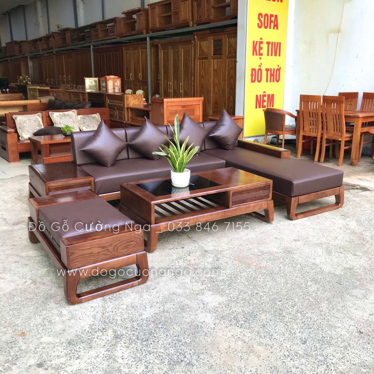 ghế sofa gỗ sồi nga
