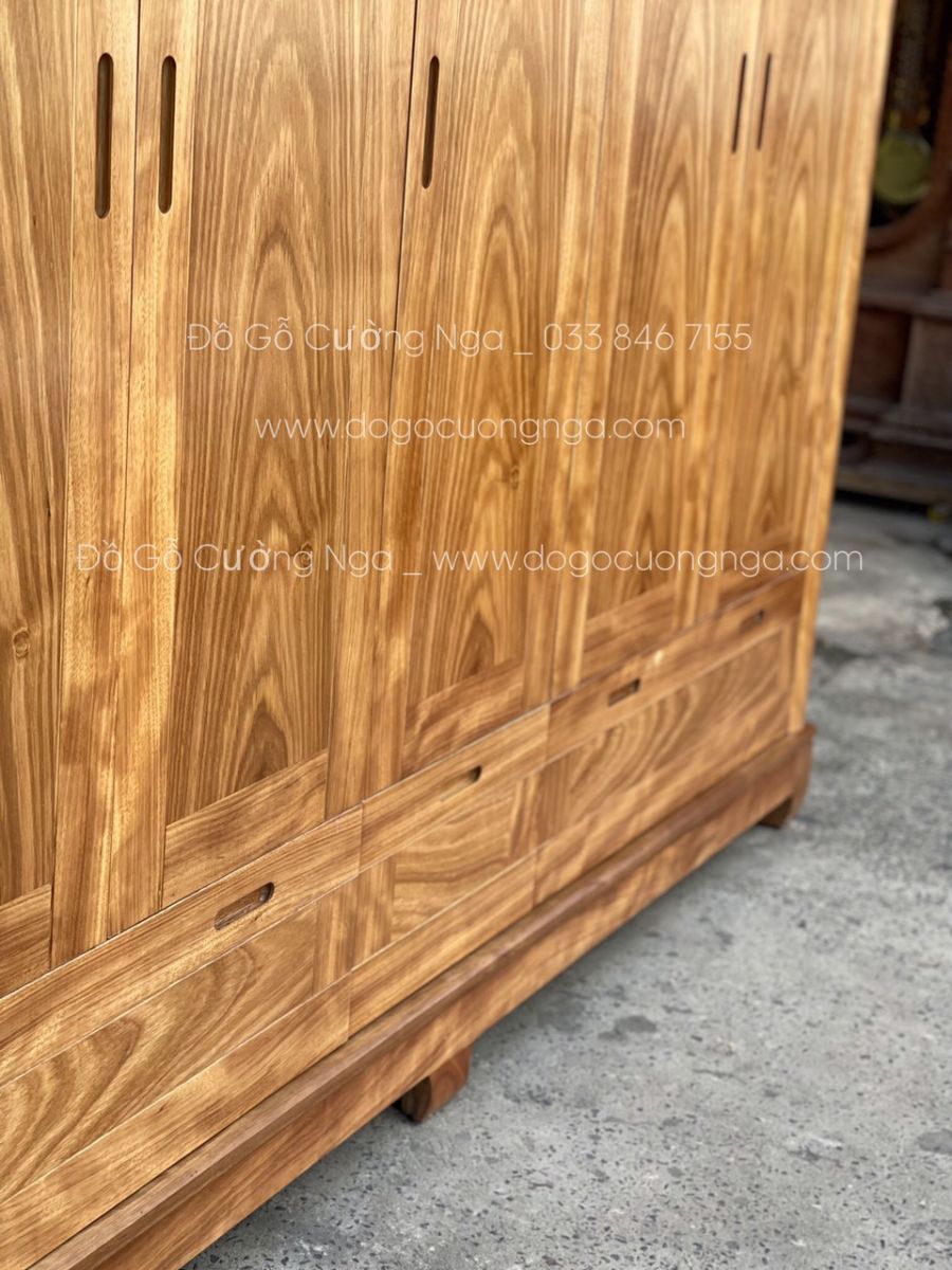 tủ áo gỗ hương xám 