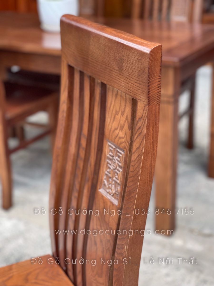 ghế ăn gỗ sồi nga