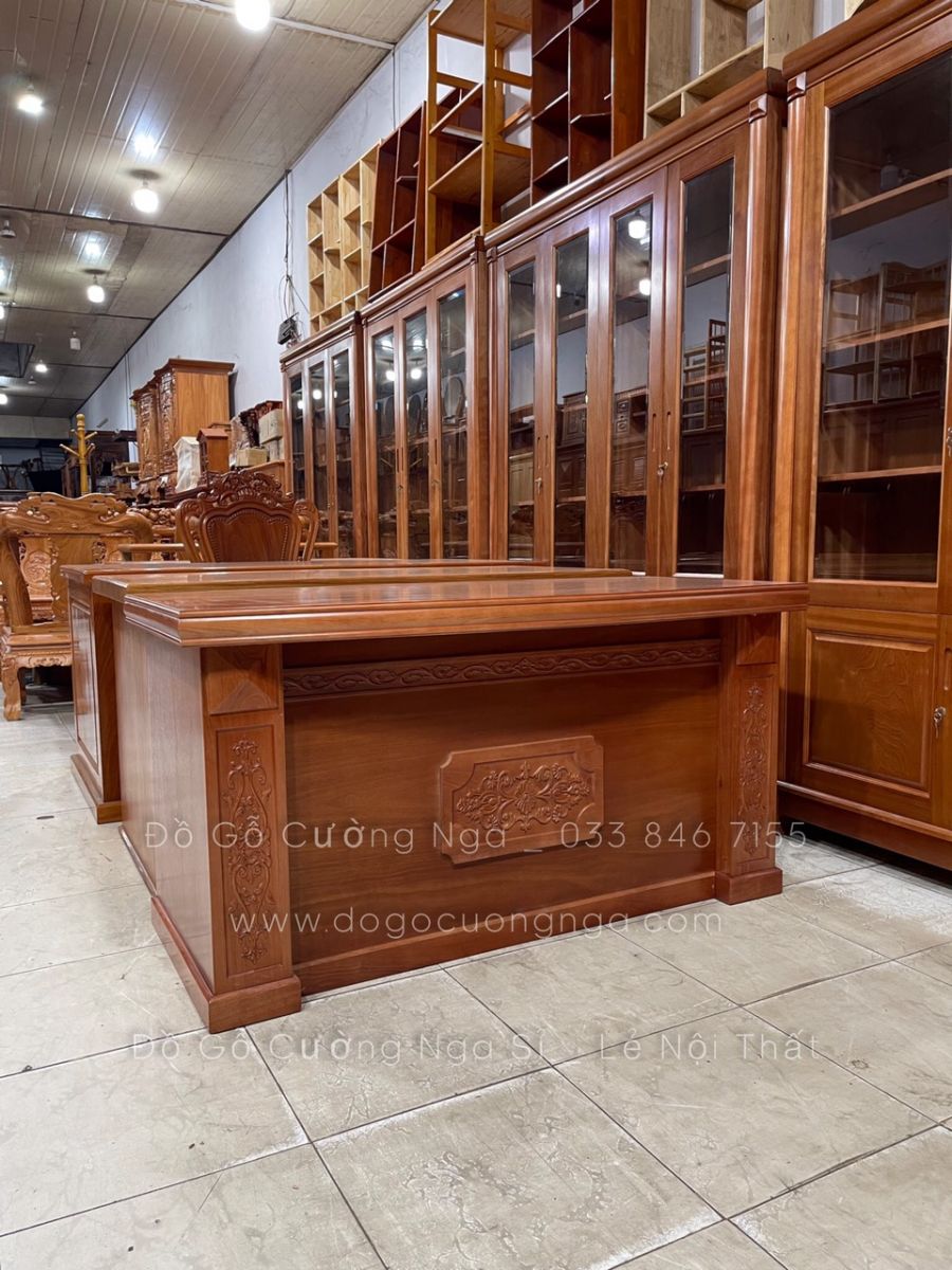 BÀN GIÁM ĐÓC GỖ XOAN ĐÀO 