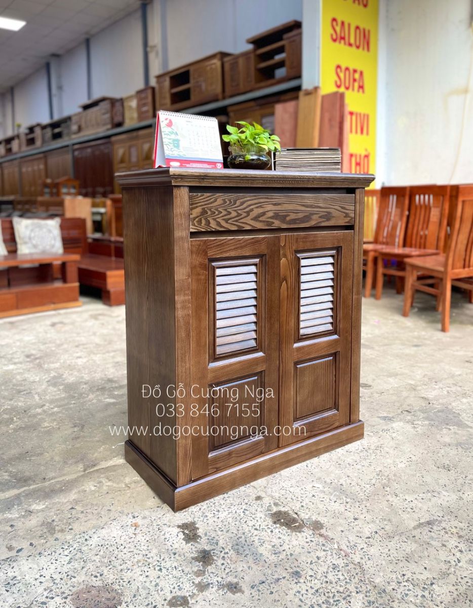 tủ giày dép gỗ sồi nga 