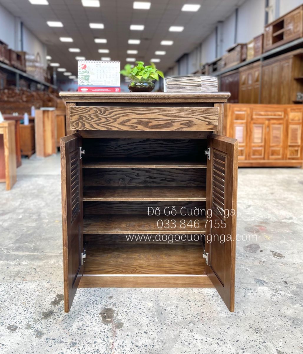 tủ giày dép gỗ sồi nga 