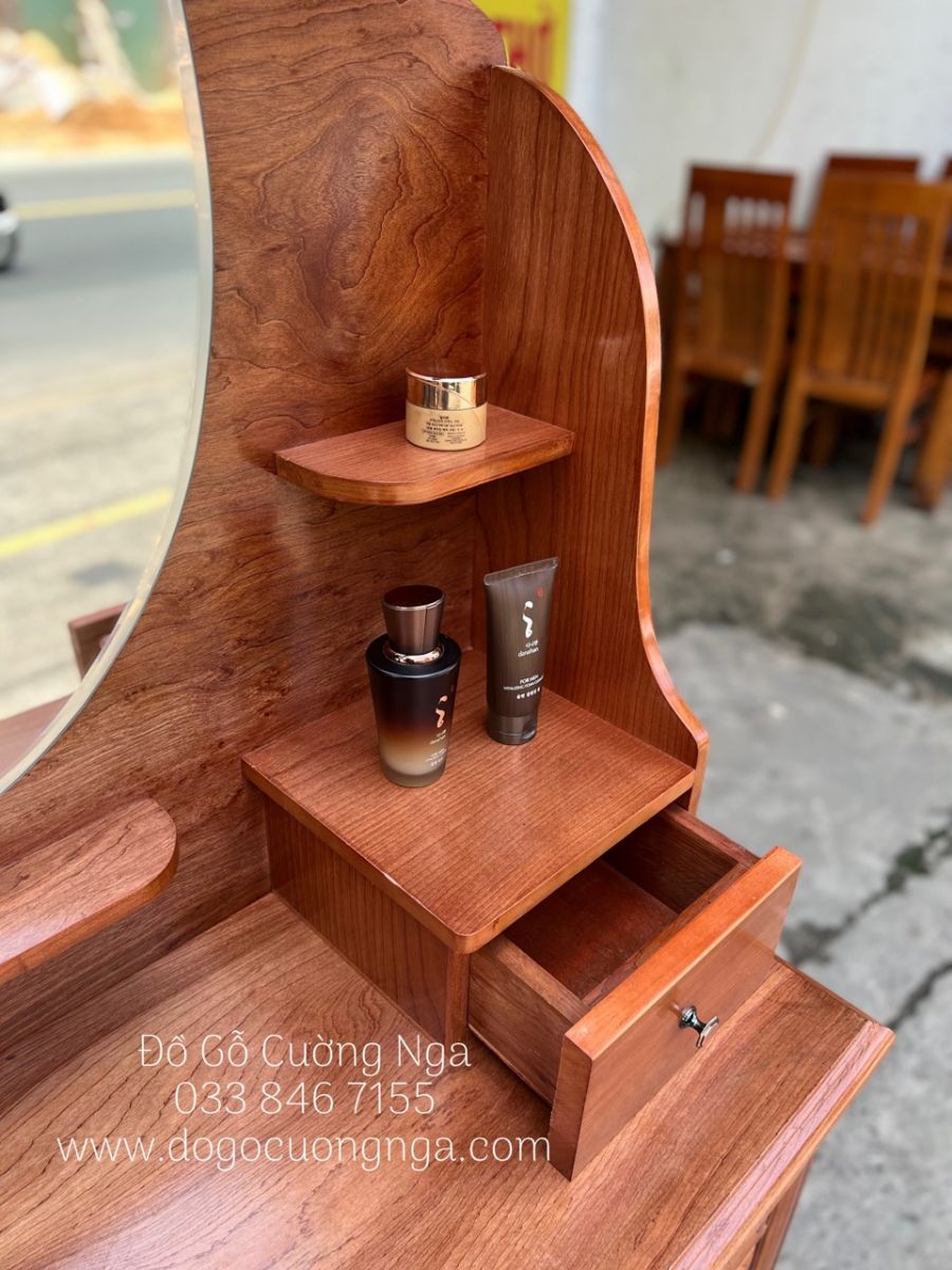 bàn trang điểm gỗ xoan đào