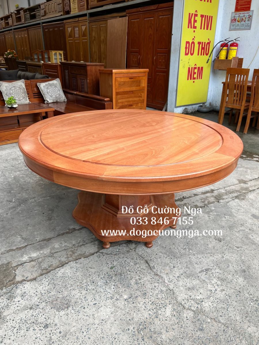 bàn ăn gỗ xoan đào cao cấp