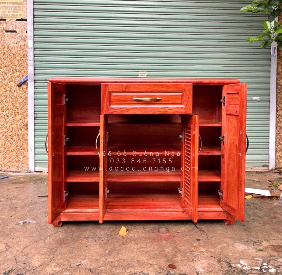 tủ giày dép gỗ hương đá