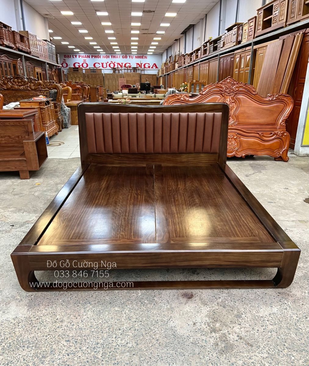 giường gỗ hương xam kiểu nhật 