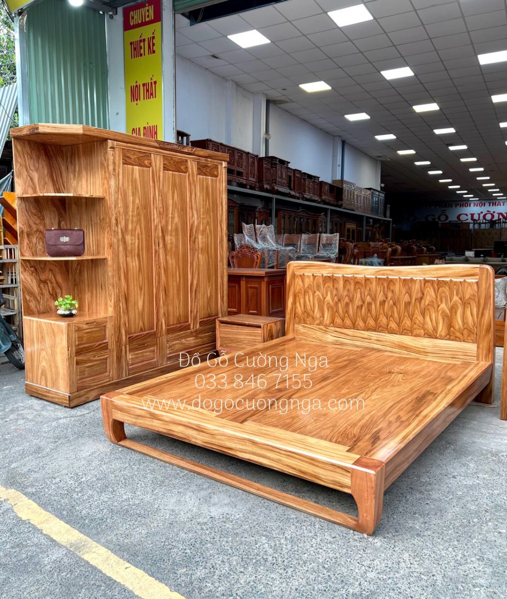 giuong go huong xam 