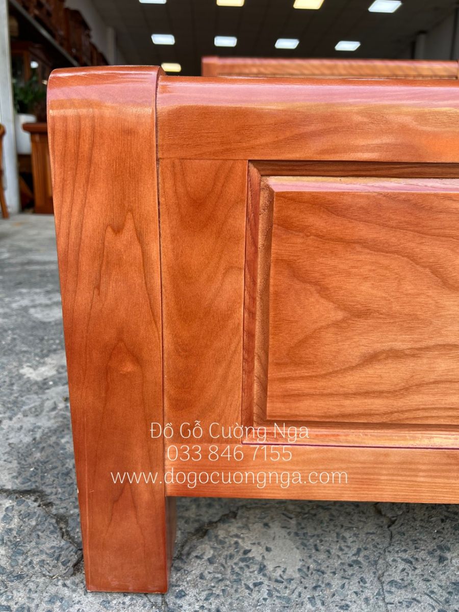 giường gỗ sồi nga