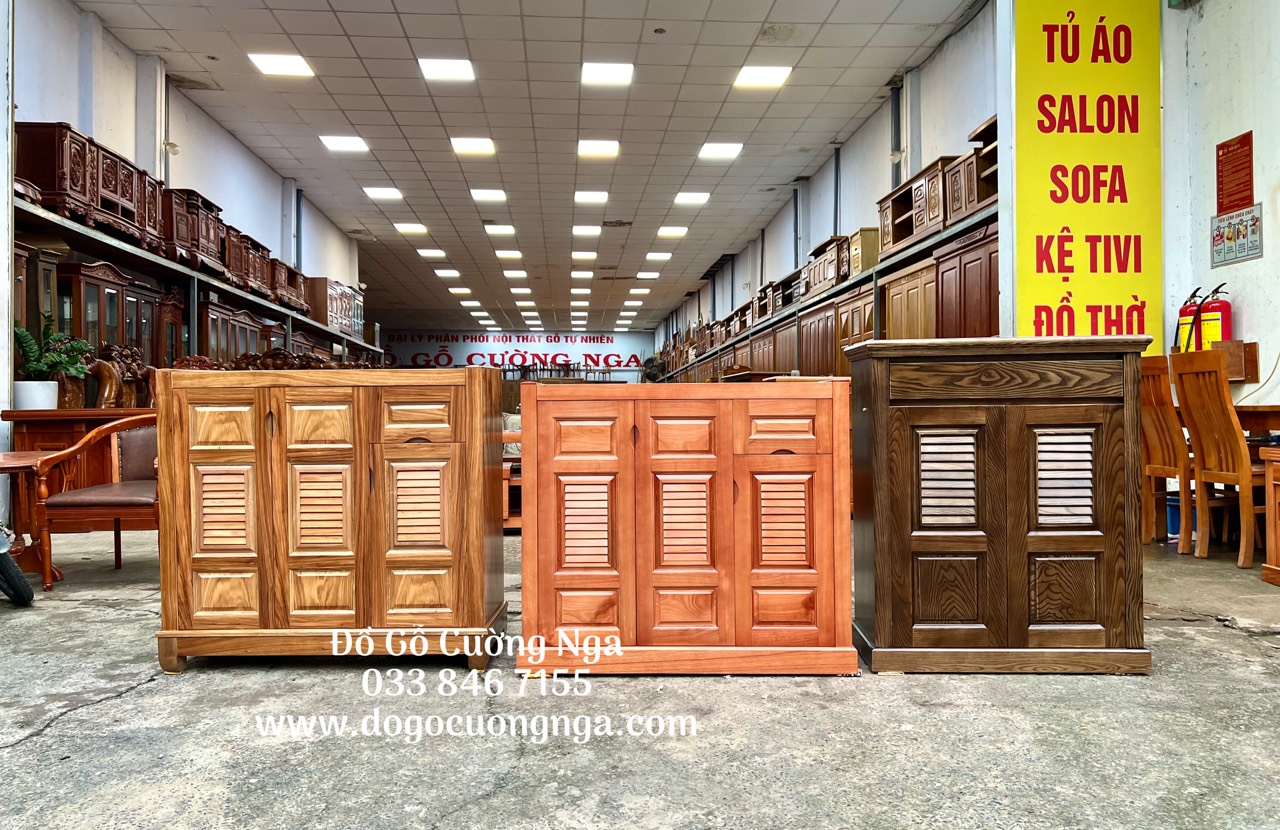 tủ giày dép gỗ sồi nga 