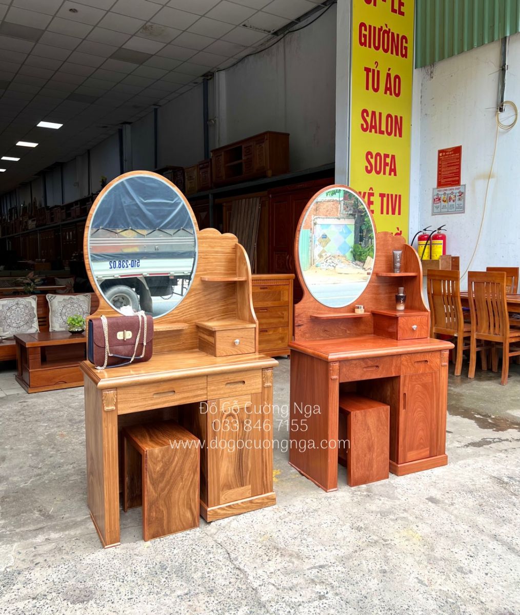 ban trang diem go huong da 