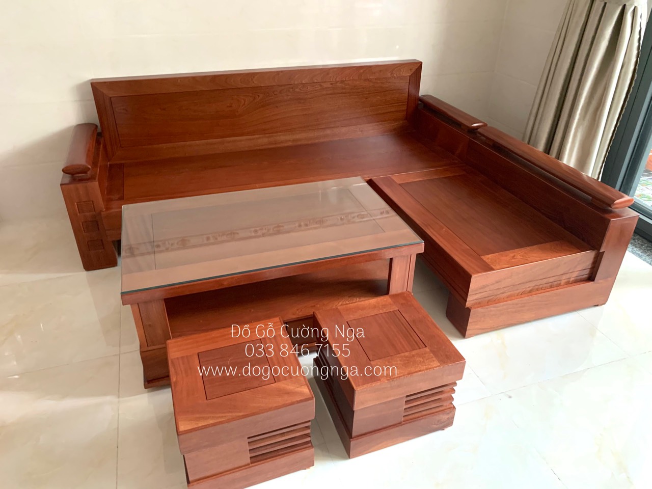 sofa go xoan dao
