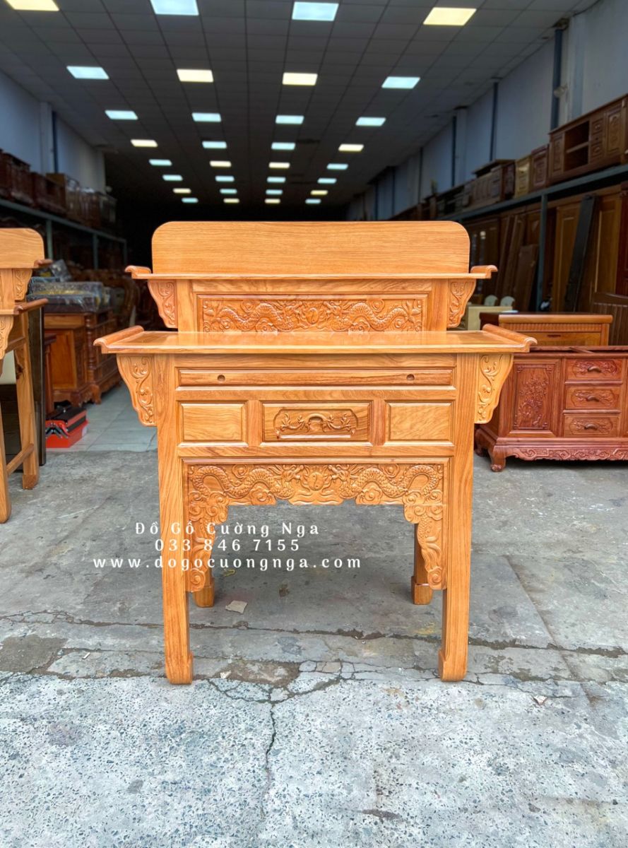 Bàn Thờ Gõ Đỏ 2 Tầng