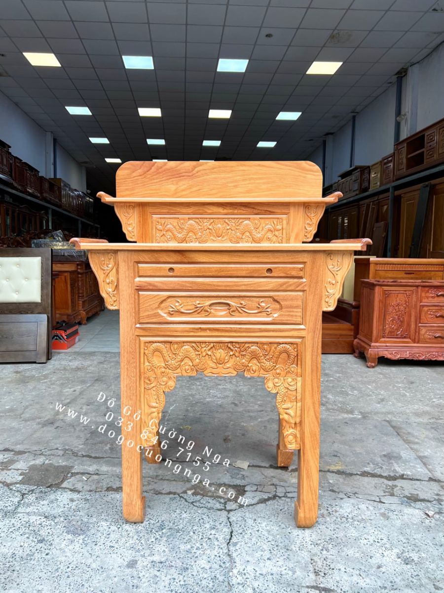 Bàn Thờ Gõ Đỏ 2 Tầng