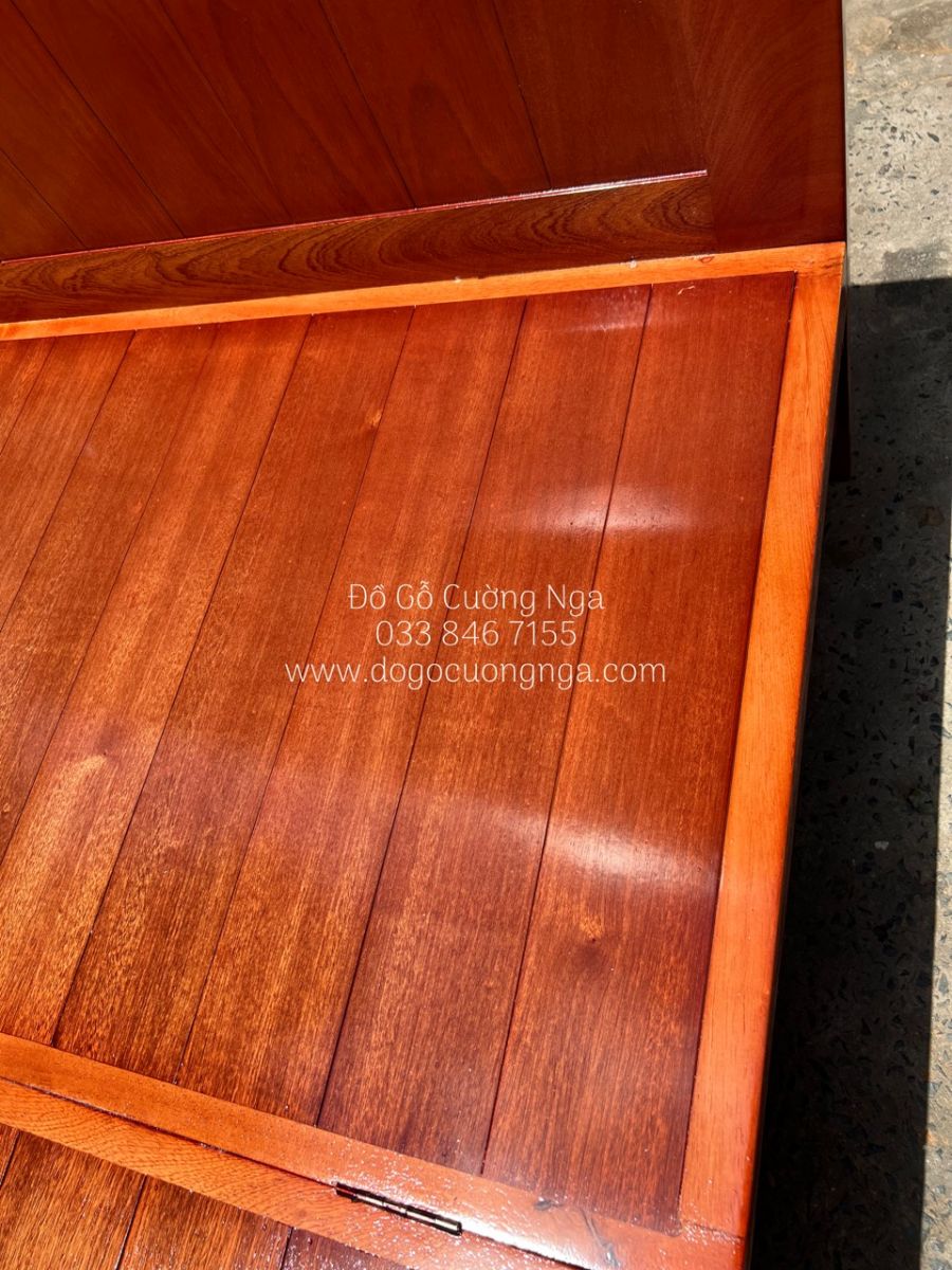 giường gấp gỗ xoan đào 1m2 