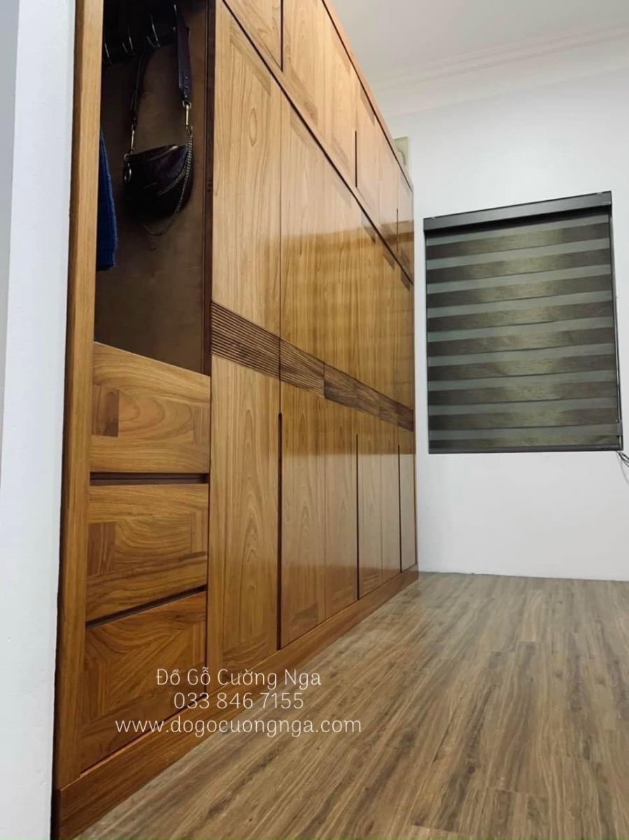 bộ combo phòng ngủ gỗ hương xám