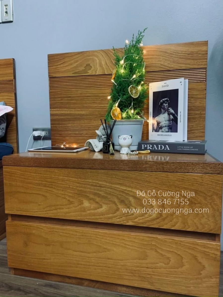 bộ combo phòng ngủ gỗ hương xám