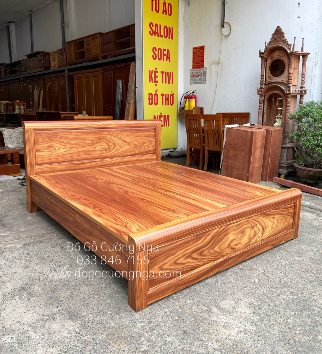 giường ngủ gỗ cẩm cao cấp 
