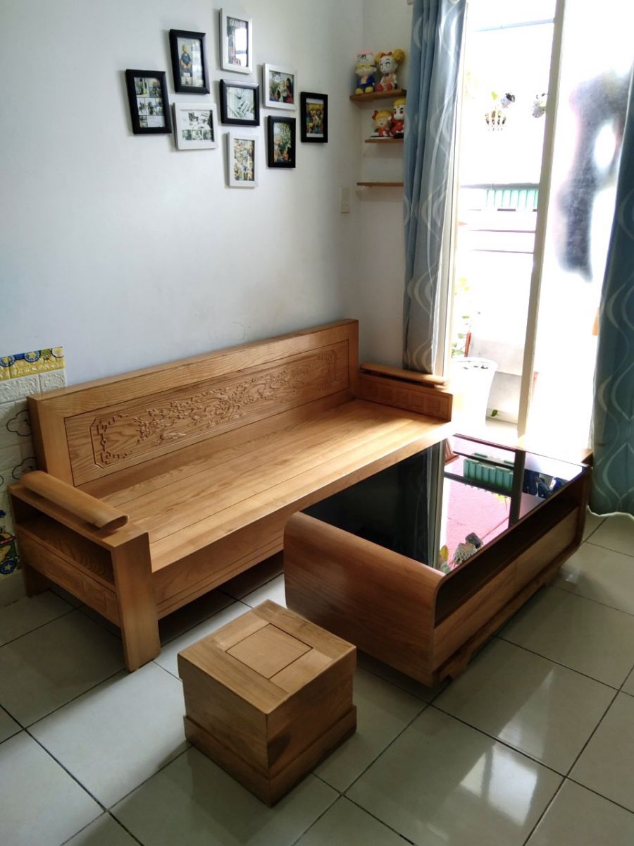 ghế sofa văng gỗ sồi nga 
