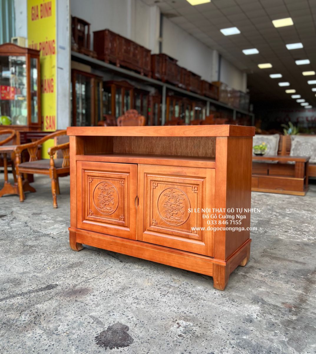 Kệ Tivi Gỗ Xoan Đào 1m