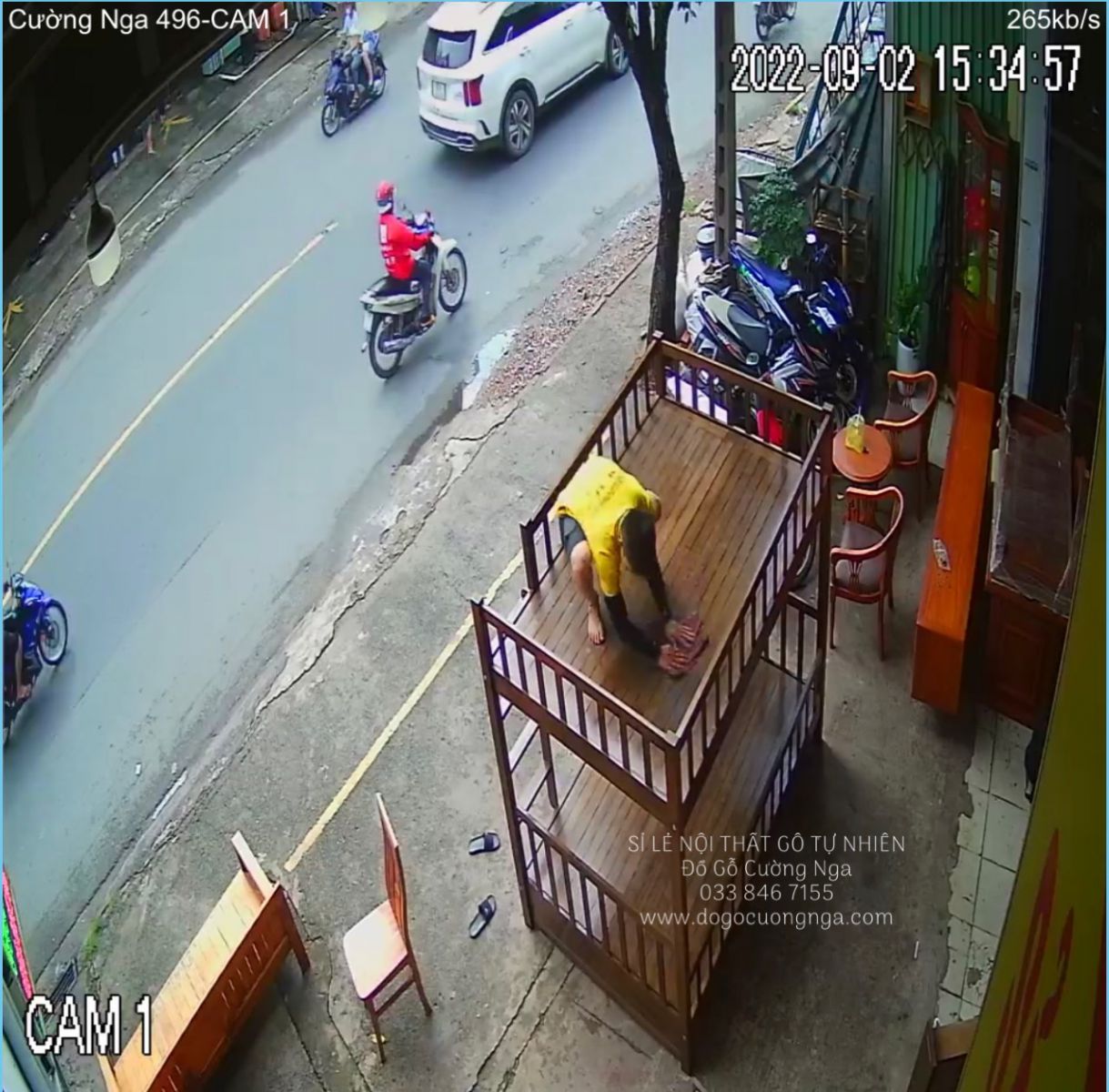 giường tầng gỗ sồi 
