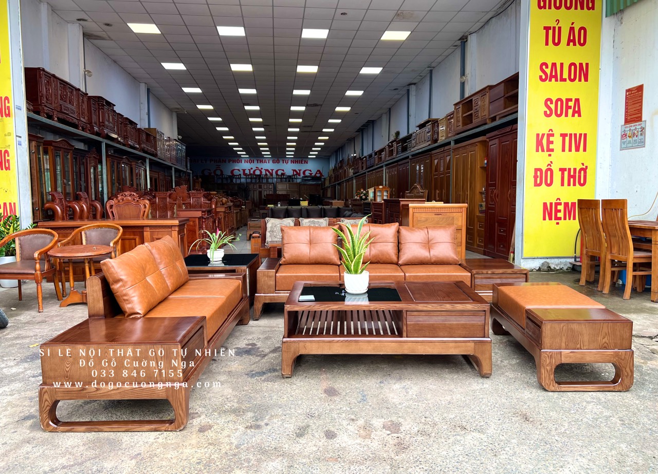 GHẾ SOFA GỖ SỒI NGA 