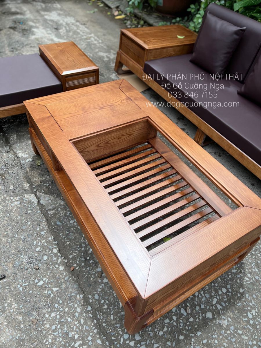 Sofa gỗ Sồi Nga đẹp ở Quận 12
