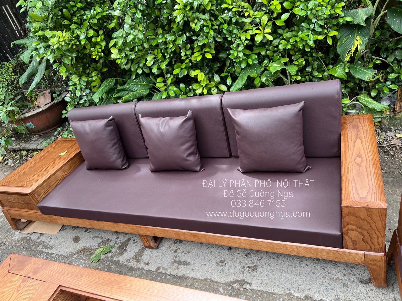 Sofa gỗ Sồi Nga đẹp ở Quận 12