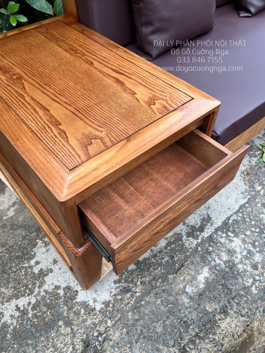 Sofa gỗ Sồi Nga đẹp ở Quận 12
