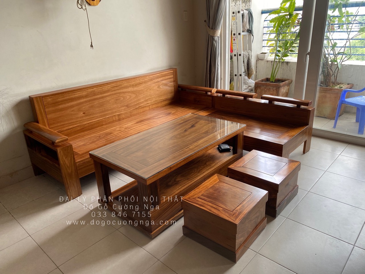 sofa go hương
