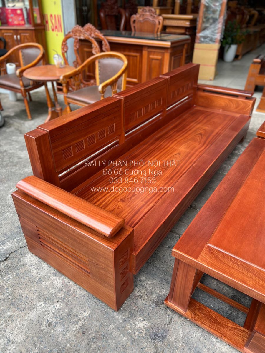 sofa gỗ xoan đao 