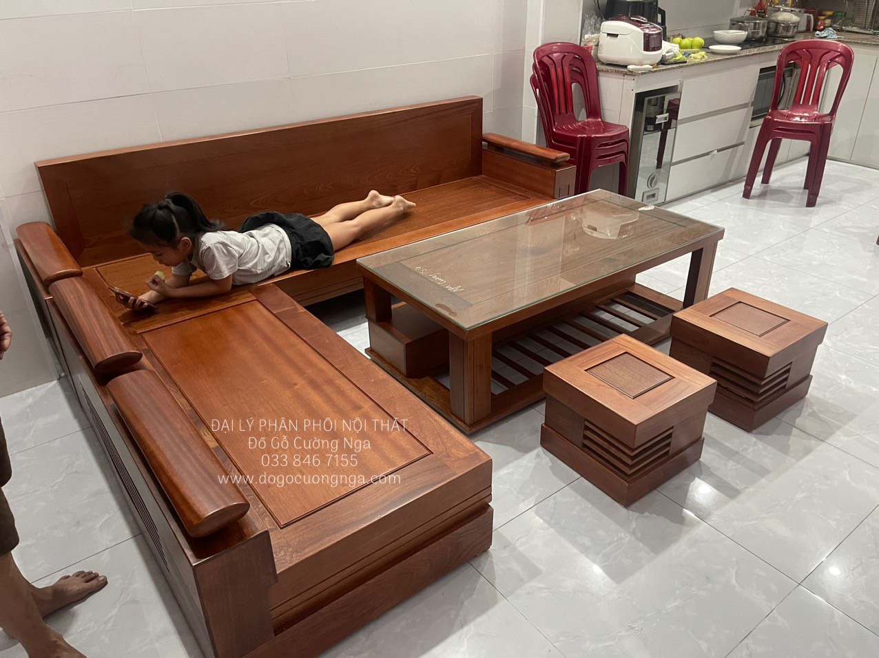 sofa go xoan dao