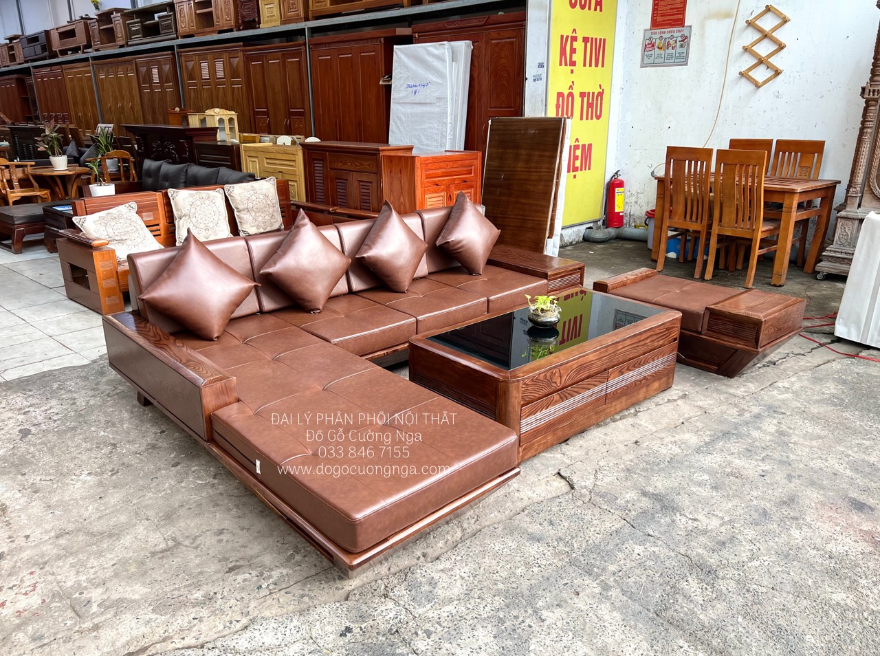 ghế sofa gỗ sồi nga