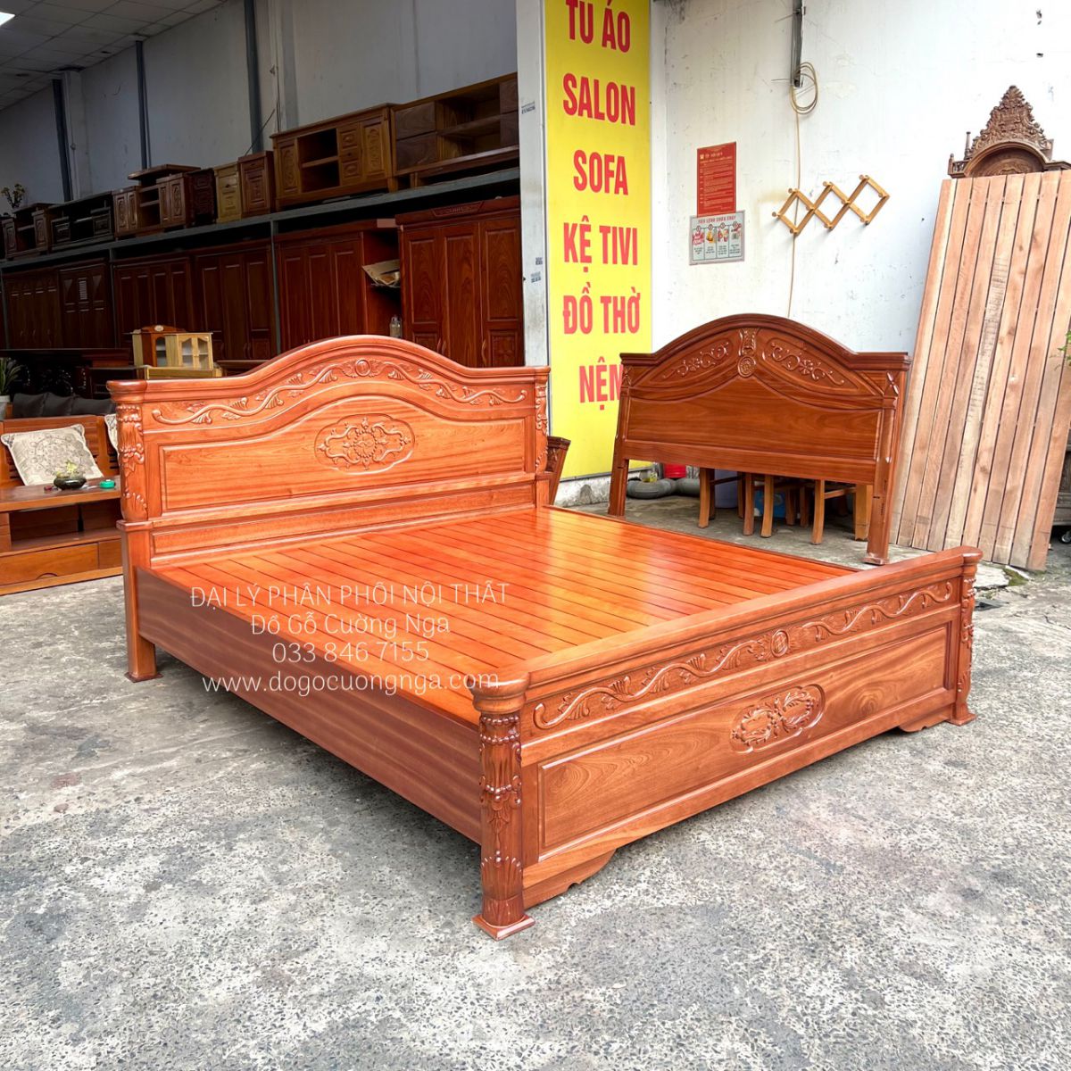 giuong go xoan dao 