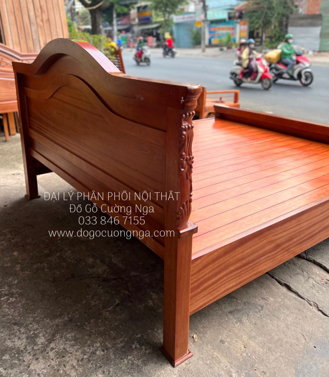 giuong go xoan dao
