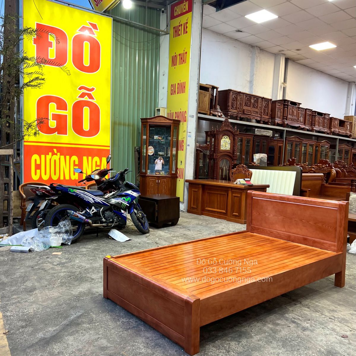 giuong go soi nga