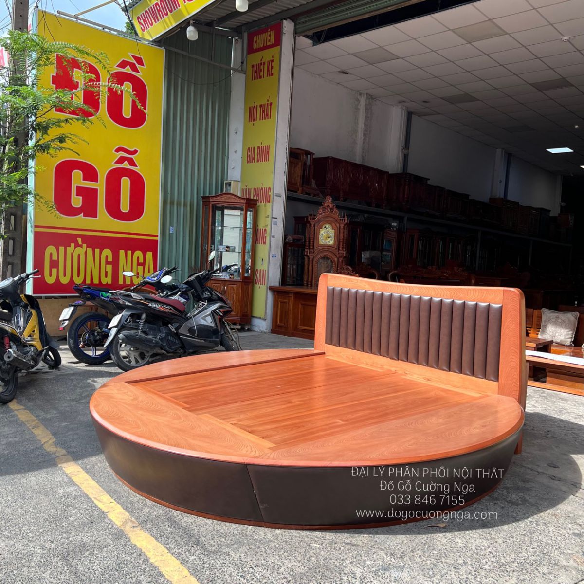 giuong go xoan dao
