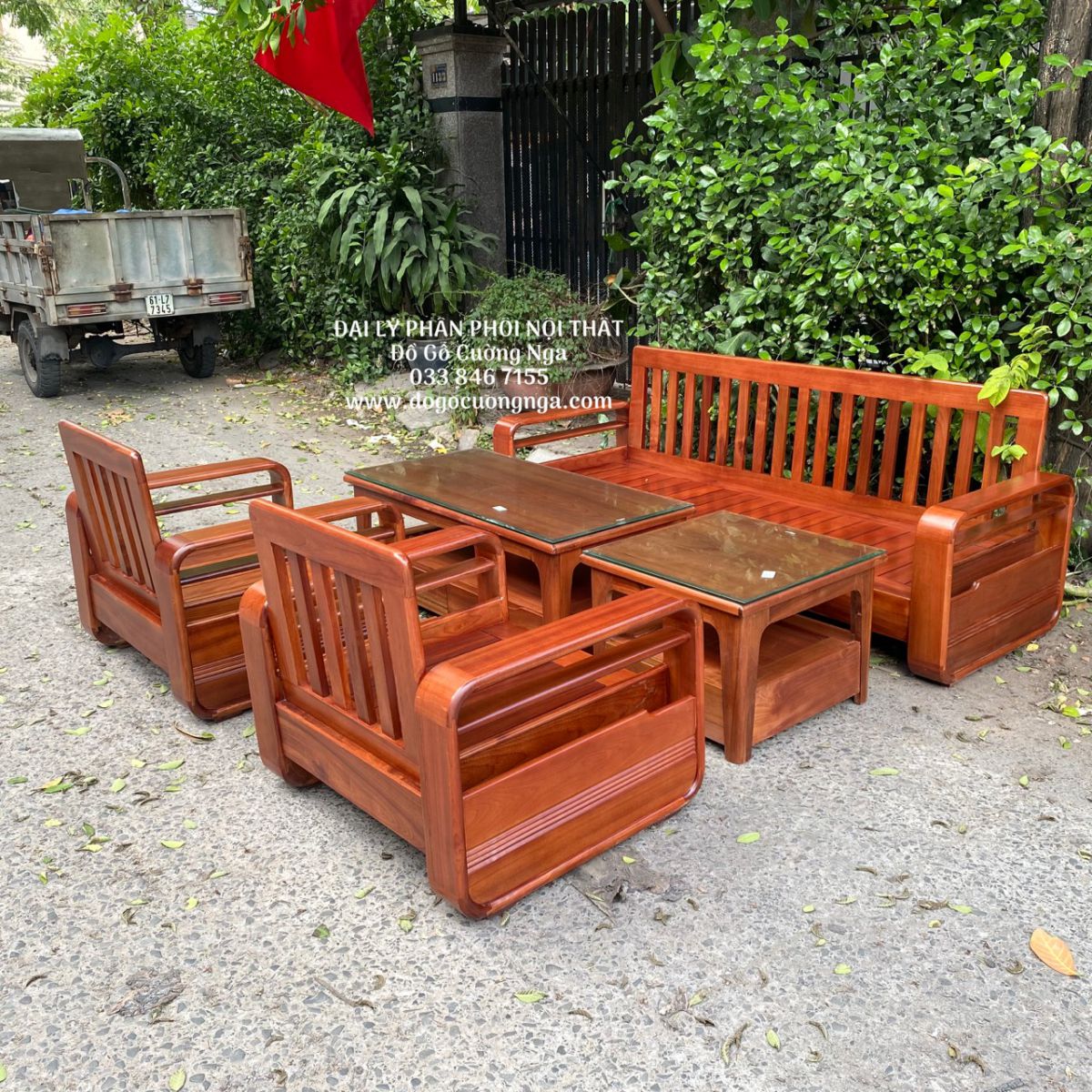sofa go xoan dao