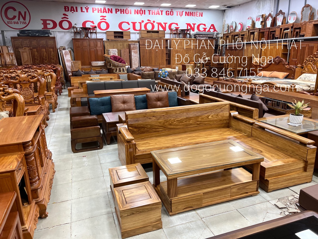 sofa go hương 