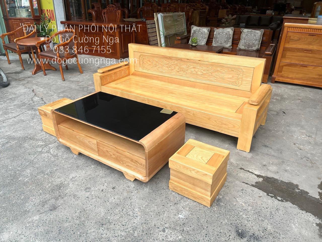 sofa văng gỗ