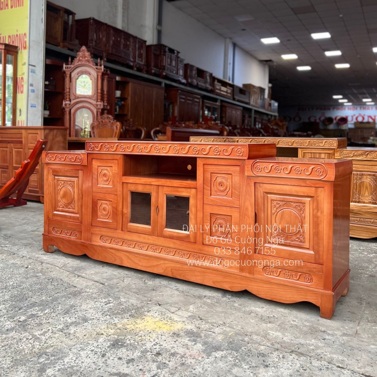 kệ tivi gỗ xoan đào