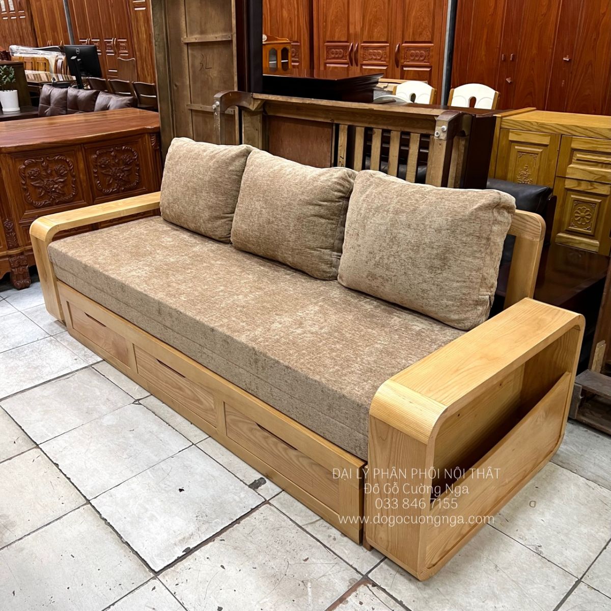 sofa giuong go soi